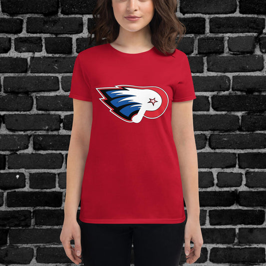 Women's Short Sleeve T-Shirt - Red/White/Blue